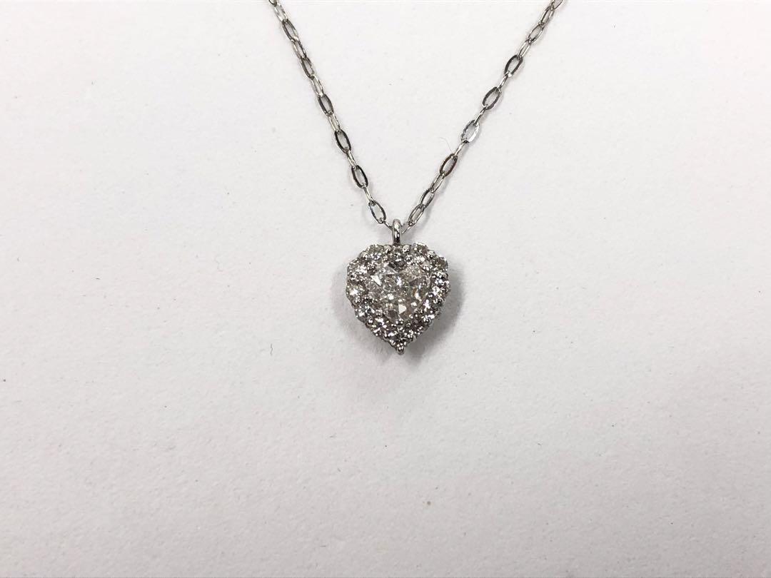 PT 0.248ct I SI-2 ハートシェイプ ネックレス
