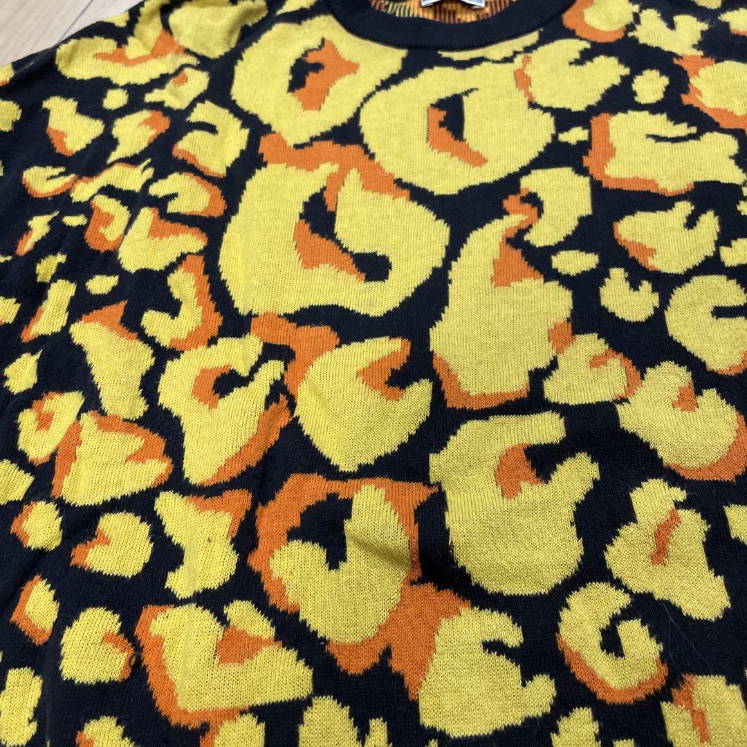 超美品　希有VERSACE ヒョウ柄 セーター M