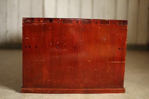 古い木製の机　引き出し2杯　ローテーブル　作業台　古家具　古民家