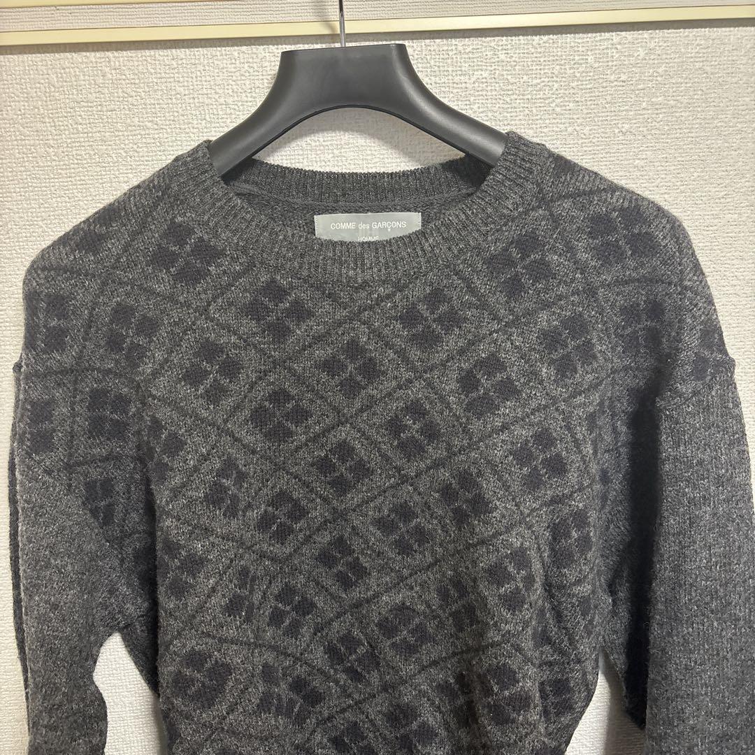 COMME des GARÇONS HOMME グレー ニット