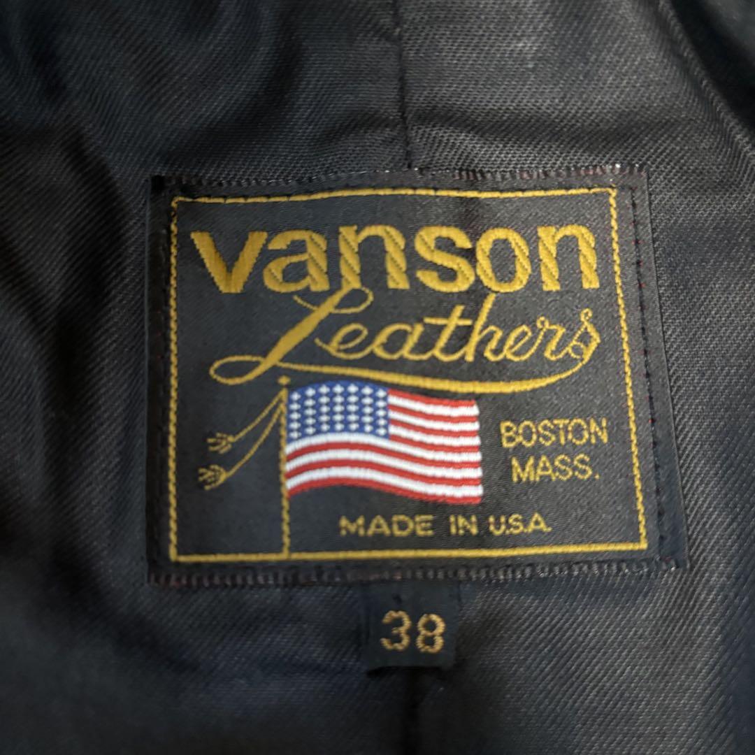 超貴重❗️　VANSON TC サイズ38 ライダースジャケット