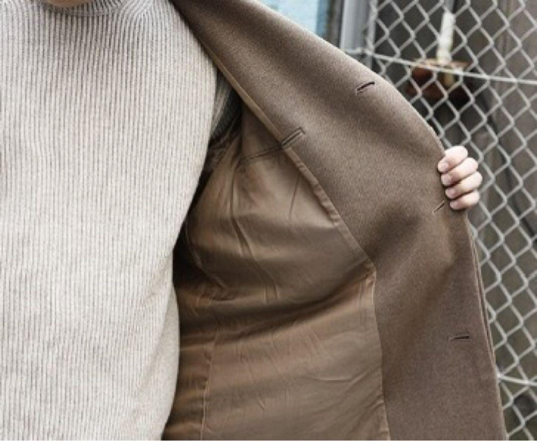 AURALEE WOOL SILK MELTON コート