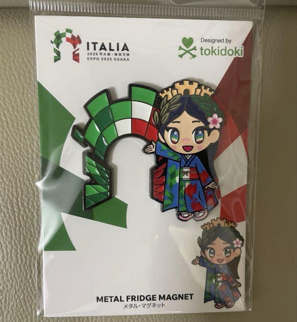 大阪万博 イタリア館 イタリアちゃん メタルマグネット3種コンプリートセット