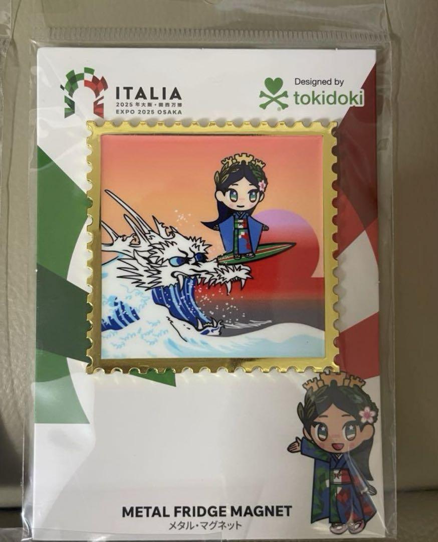 大阪万博 イタリア館 イタリアちゃん メタルマグネット3種コンプリートセット