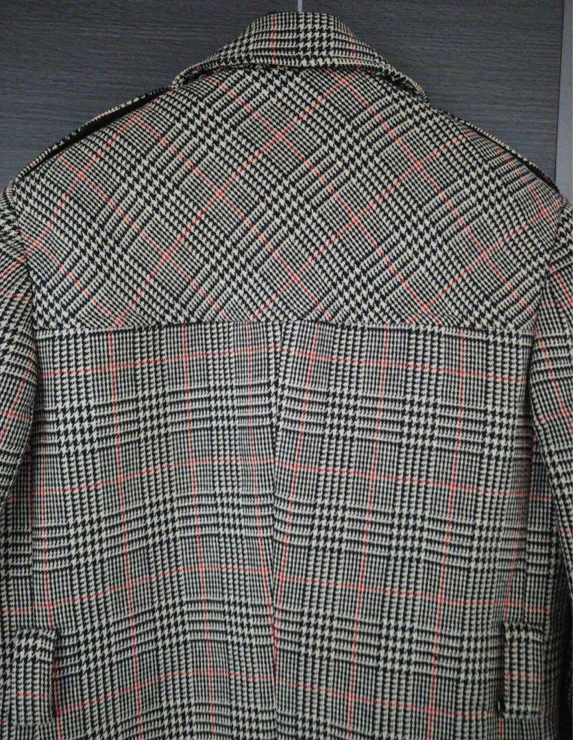70年代アメリカ製MalcomKennethウールビンテージコート　千鳥チェック