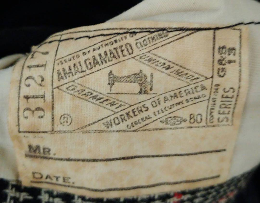 70年代アメリカ製MalcomKennethウールビンテージコート　千鳥チェック