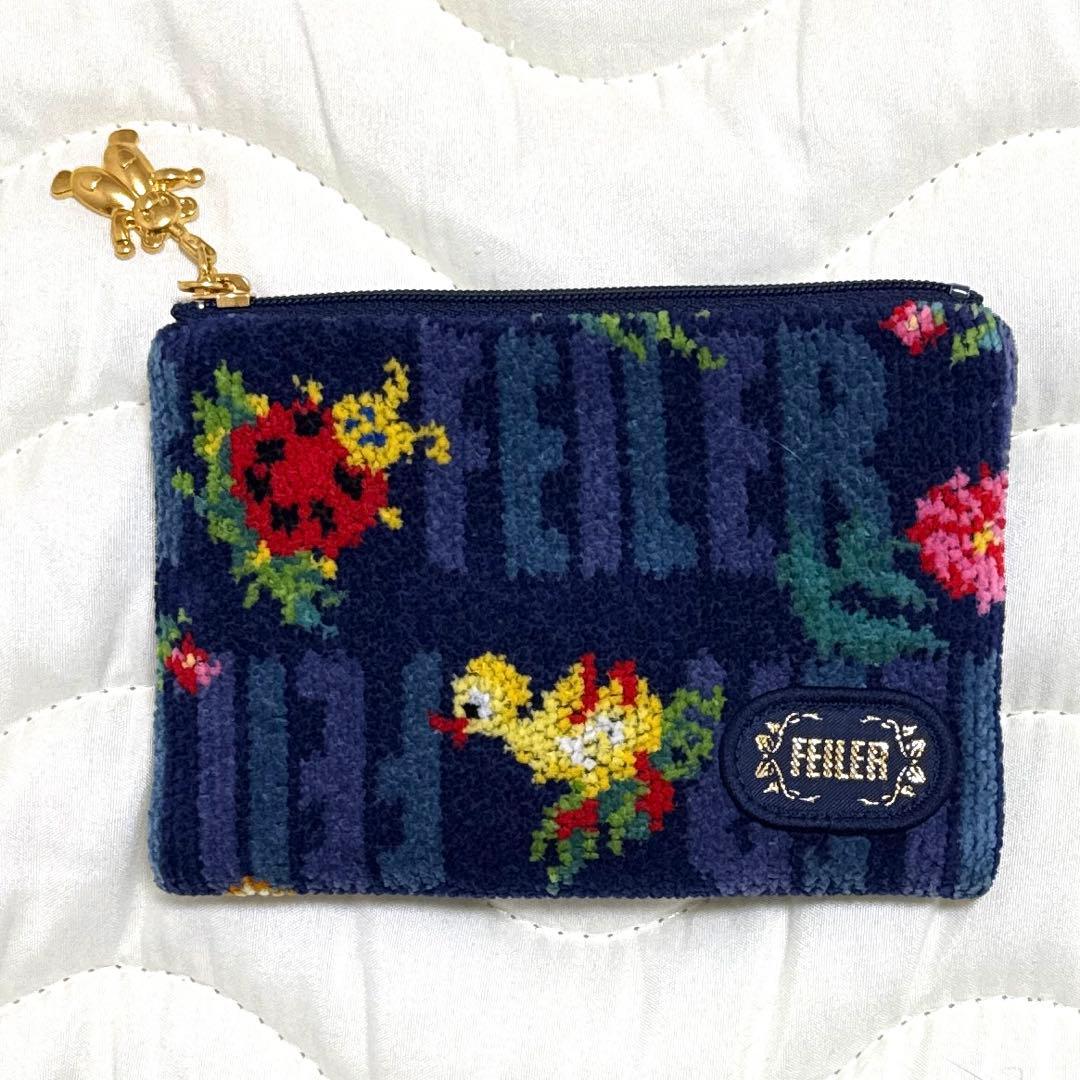 FEILER ティッシュポーチ フェイラーアンドハイジ　紺