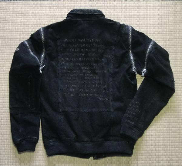 半額以下 美品 DIESEL レザージャケット 黒 US S （日本M相当）