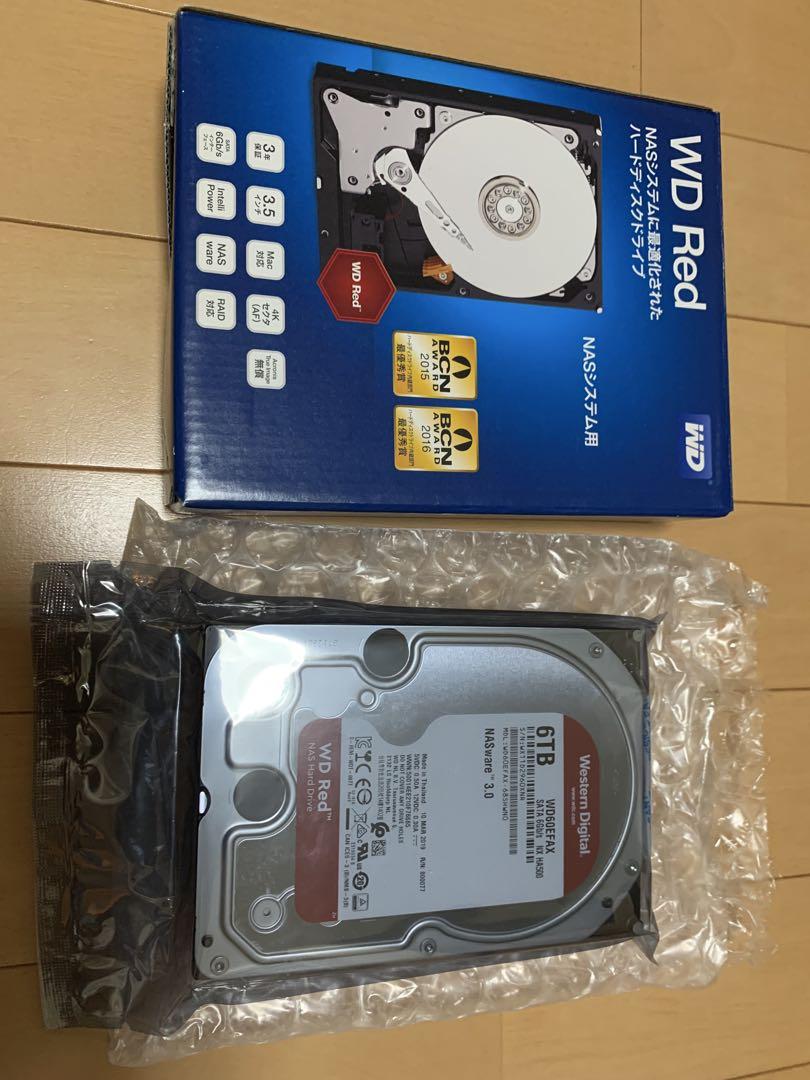 WD Red 6TB NAS用ハードディスク