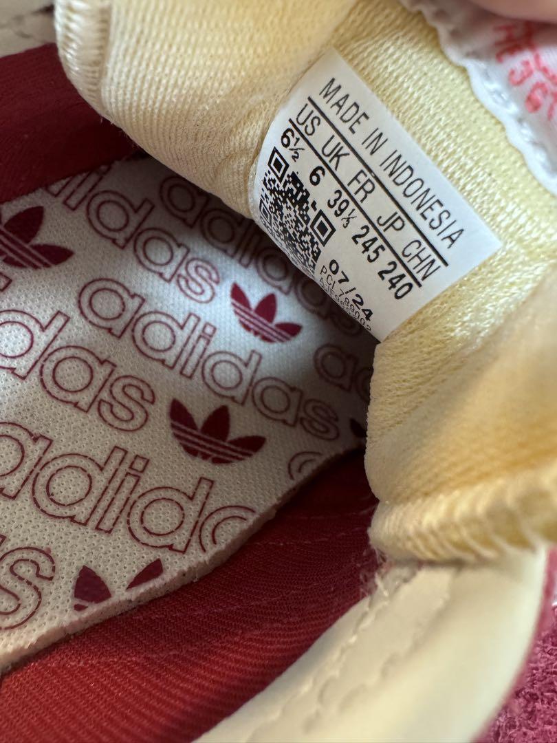 adidas GAZELLE ワインレッド スニーカー