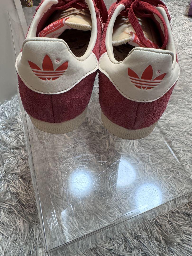 adidas GAZELLE ワインレッド スニーカー