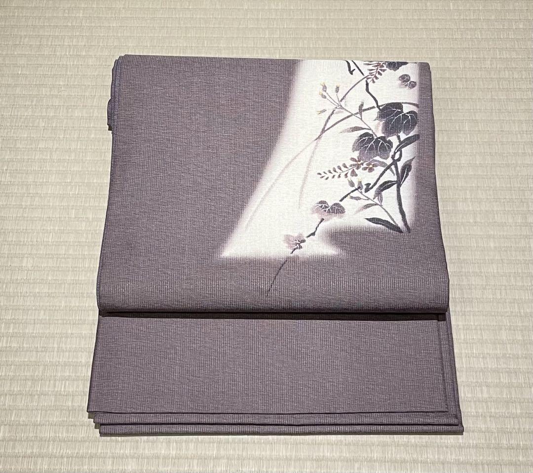 夏帯 夏袋帯 リユース品 染帯 画像1