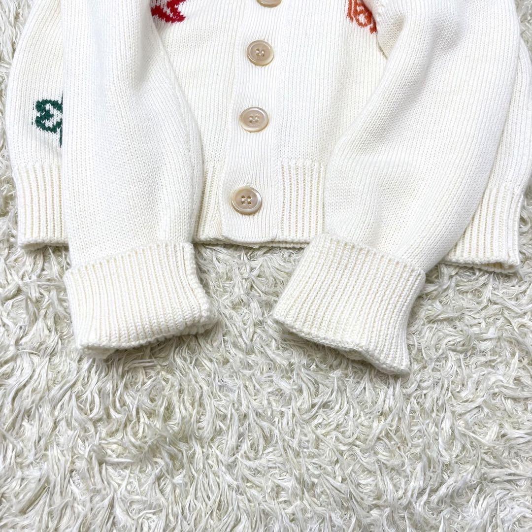 人気ランキング 希少】GUCCI カーディガン GG スター クローバー 蜂 ホワイト トップス