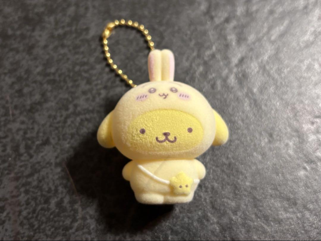 シークレットフロッキーマスコットチャーム うさぎ ポムポム