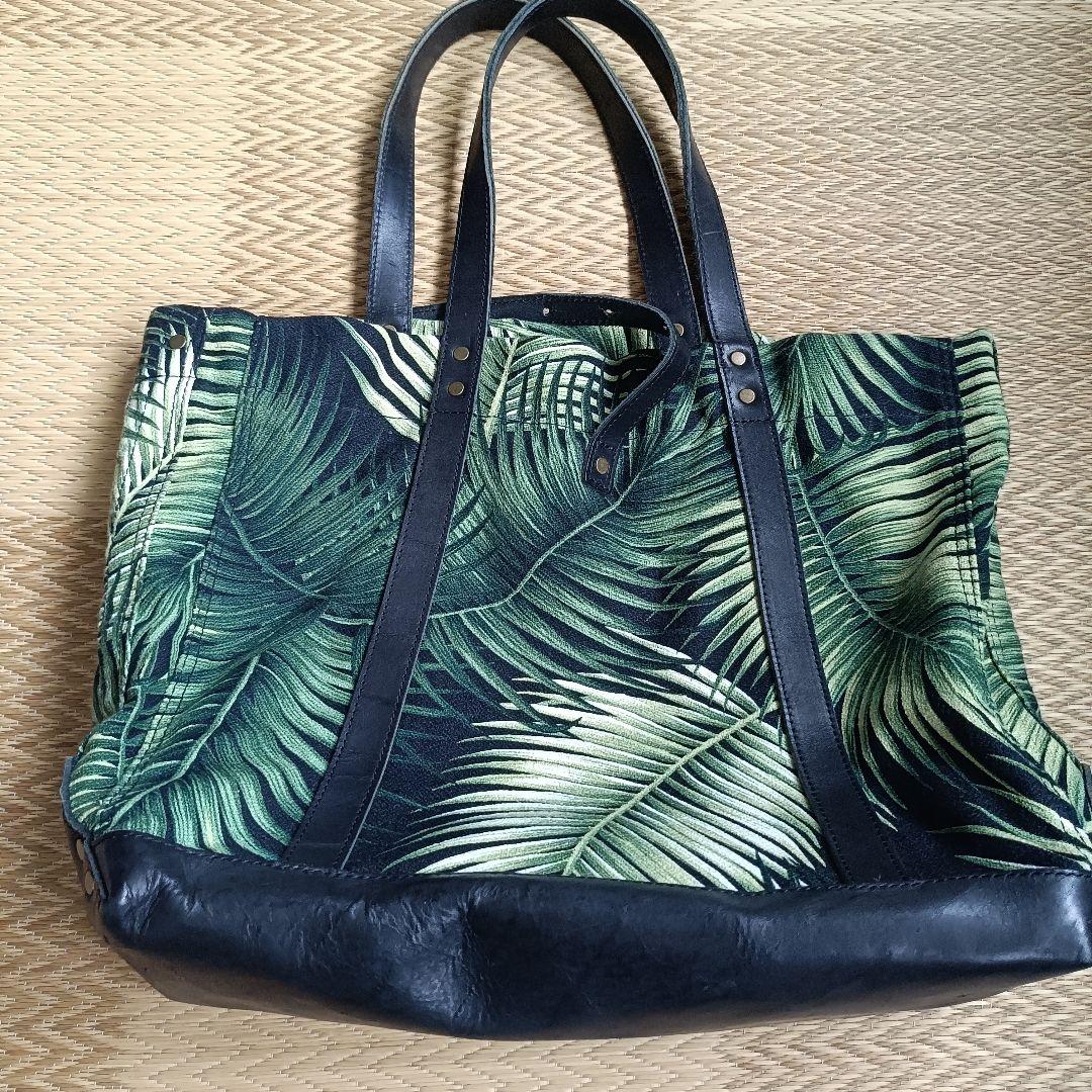 SCHOTT BROS. 本革 レザートートバッグ パームリーフ