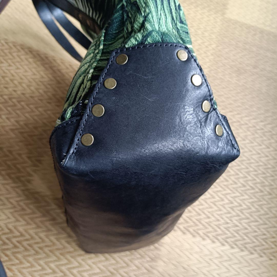 SCHOTT BROS. 本革 レザートートバッグ パームリーフ