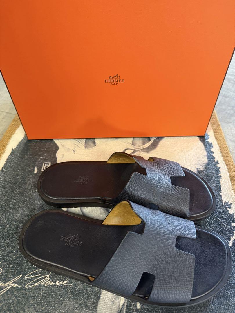HERMES イズミールサンダル　ネイビー