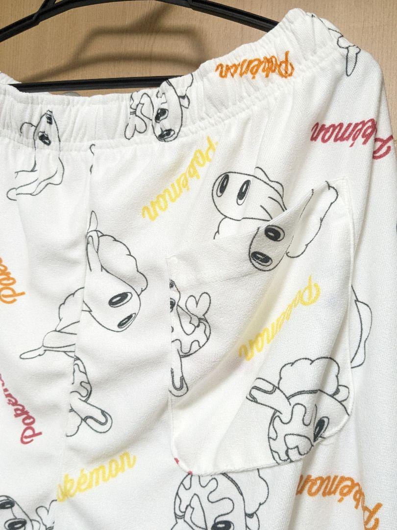 ポケモン シャリタツ パイル素材 総柄 セットアップ 部屋着