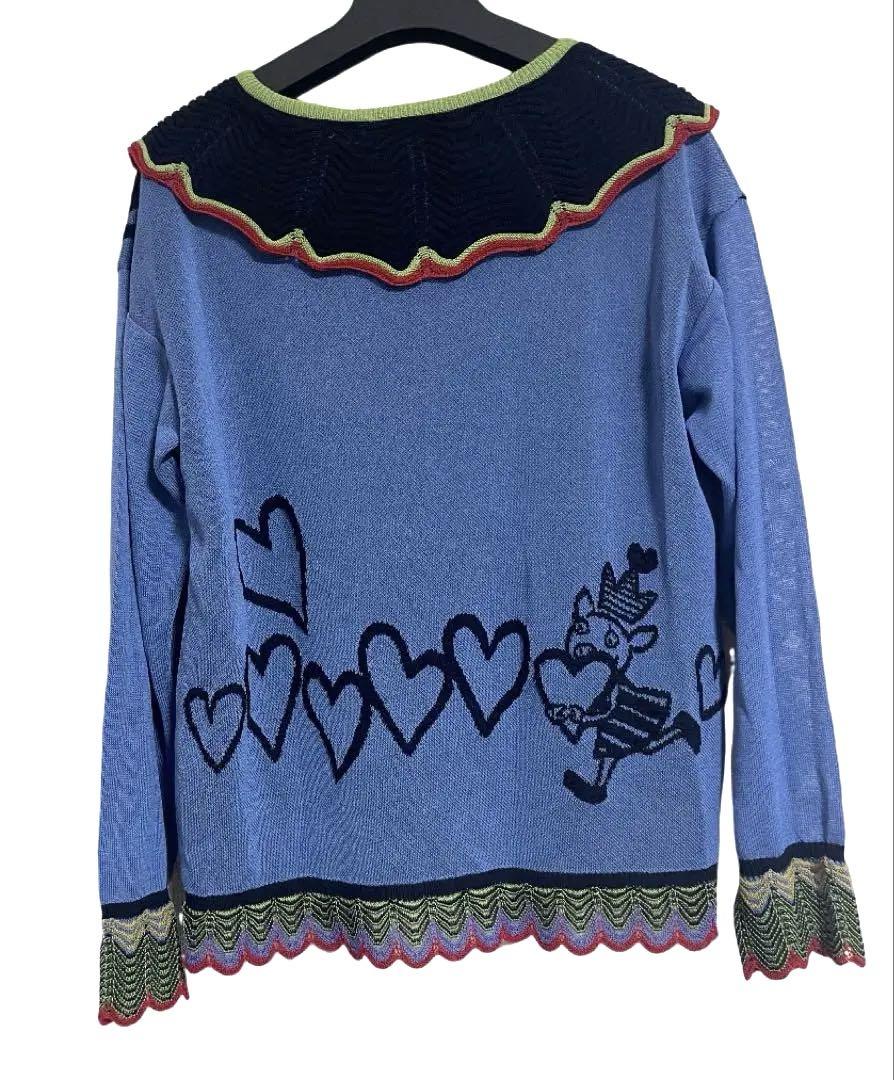 【新品タグ付き】アルベロベロ♡ハートぷたちゃん春夏涼爽やかニット日焼け対策にも