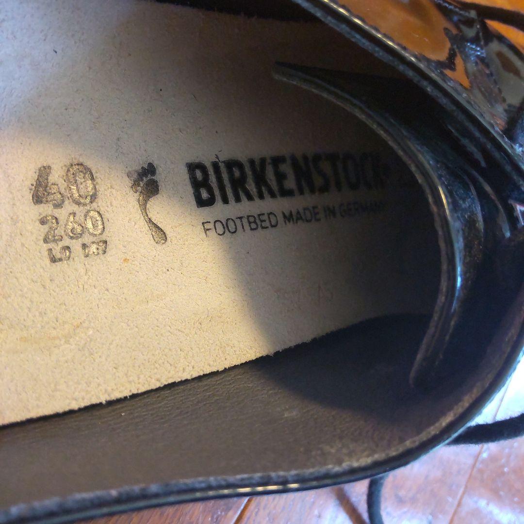 BIRKENSTOCK ブラック ローファー 40　25〜26㌢　ソーンダース