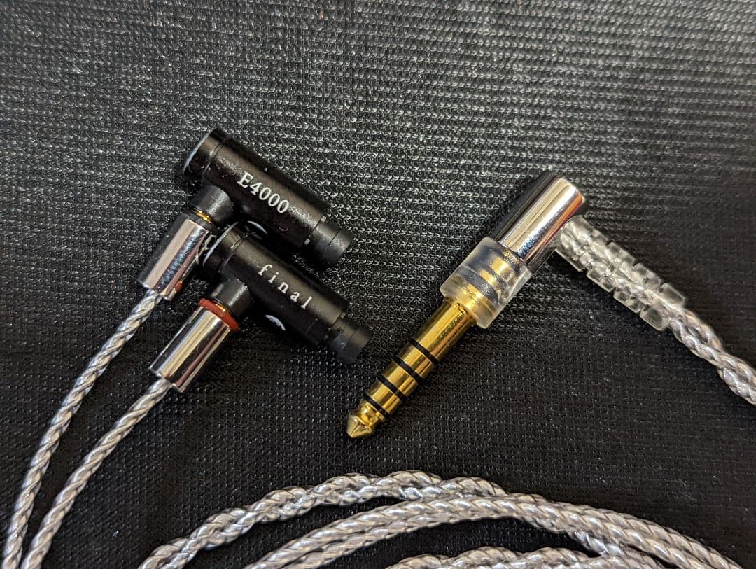 割引クーポン配布中!! final E5000 MMCX シルバーコートケーブル