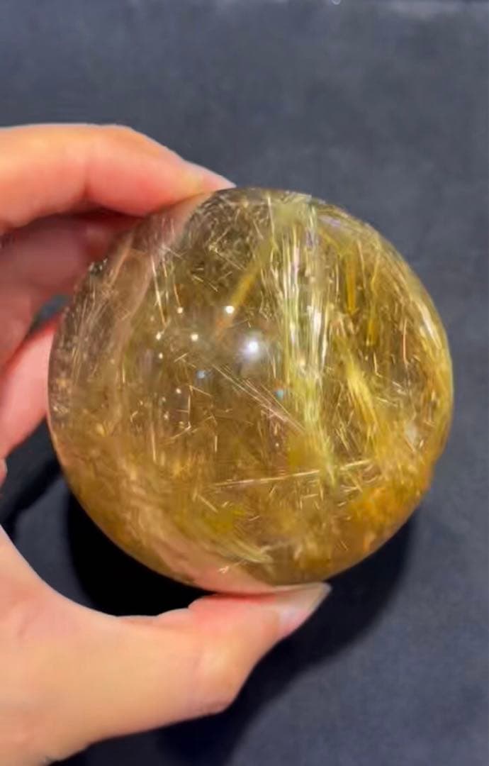 ⭐︎【天然】タイチンクオーツ 置物 73mm 546g