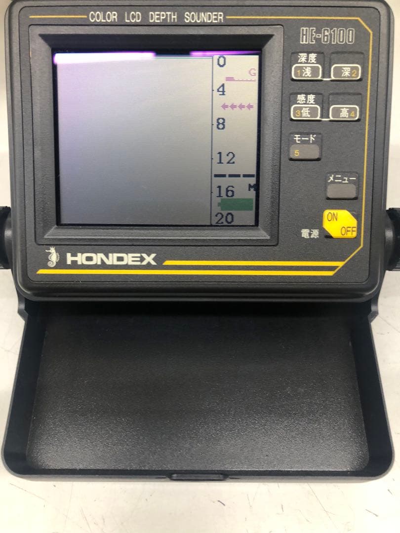 HONDEX ホンデックス ポータブル 魚群探知機 HE-6100 乾電池式 ホンデックス ポータブル魚探 HE-6100 HONDEX 魚探 乾電池式ポータブル