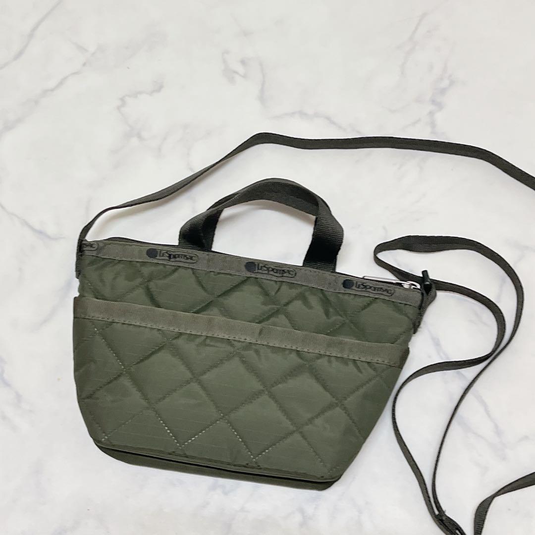 【未使用＊完売品】レスポートサック ミニショルダーバッグ　ポシェット カーキ