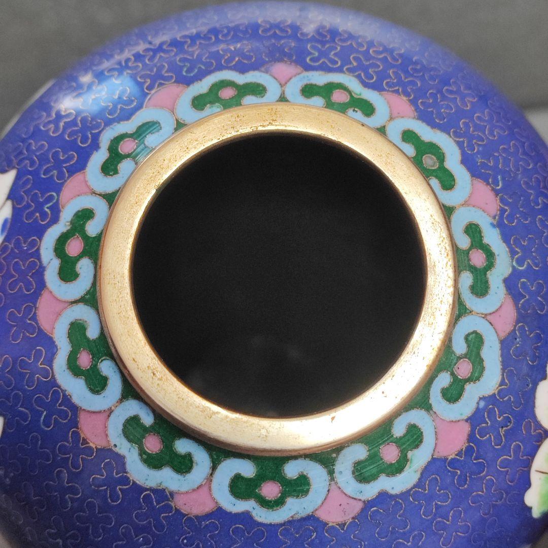 中国 七宝焼 花瓶 工芸品