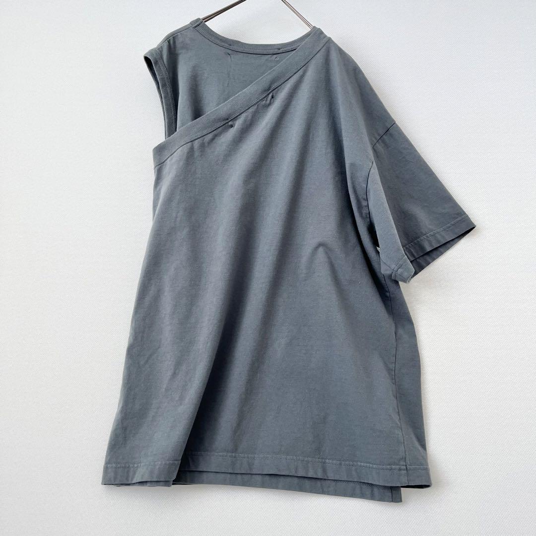 yアンスクリアINSCRIREレイヤードtシャツアシンメトリー変形
