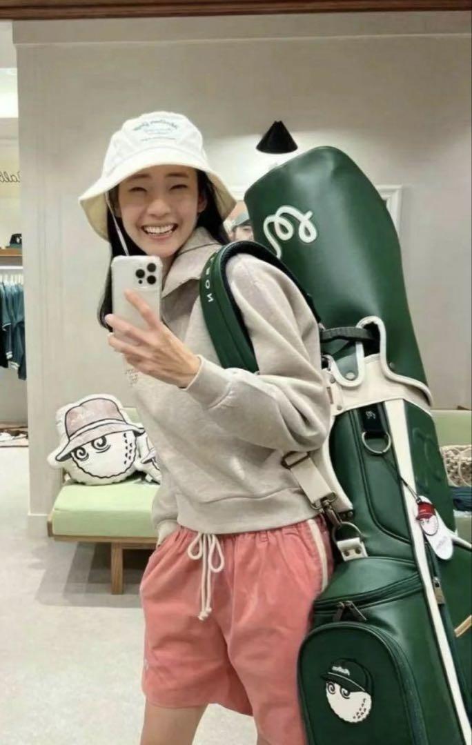マルボンゴルフ malbon golf キャディバッグ スタンド型 緑