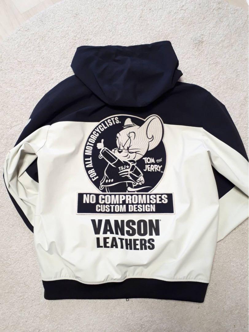 【2025福袋】 最終※1度着用 希少 VANSON✕トムとジェリー 刺繍 ナイロン L ジャケット・アウター