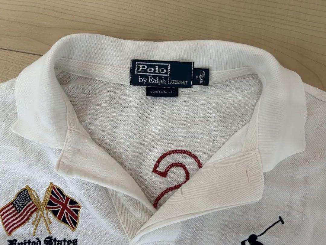 Polo by Ralph Lauren ポロシャツ S ホワイト ビッグポニー