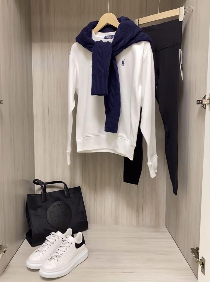 MAX80%OFF／セール開催中 POLO ラルフローレン トレーナー スウェット 白 男女兼用 トップス