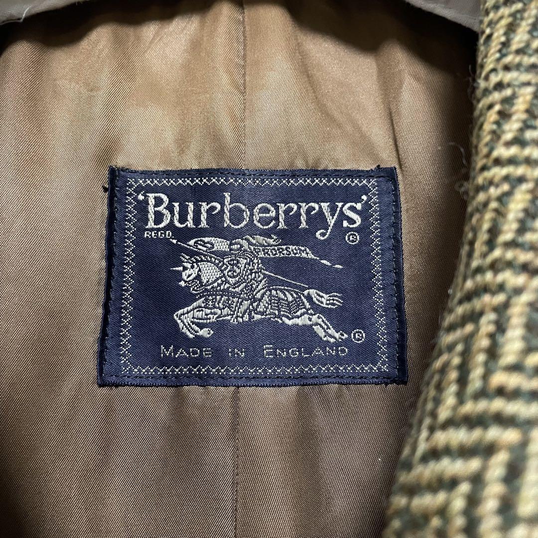 ビンテージ Burberrys シェットランドツイード/ステンカラーコート/54
