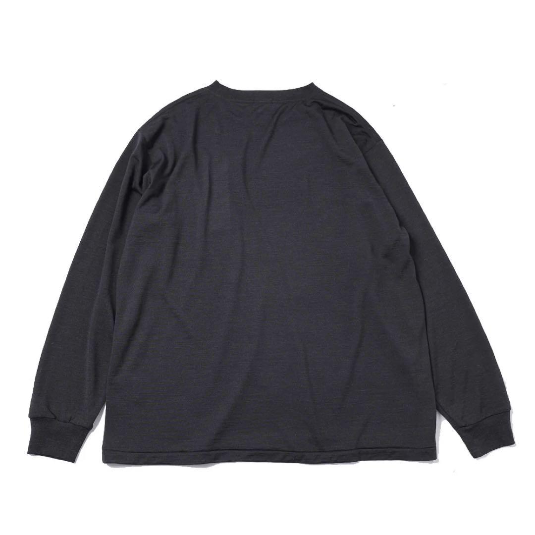 ■COMOLI■大人気 サマーウール 長袖Tシャツ チャコール 国内発 COMOLI」サマーウール長袖Tシャツ
