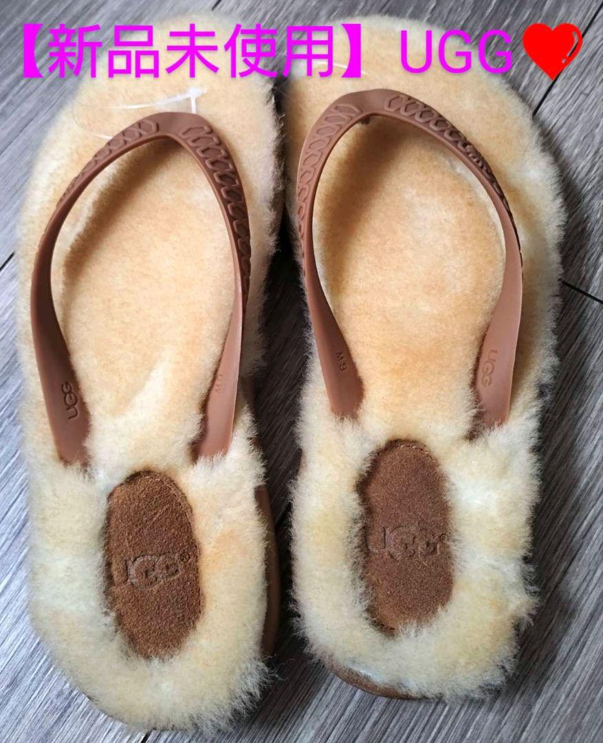 新品♥ugg アグ♥ムートン♥ビーチサンダル♥トングシューズ♥23