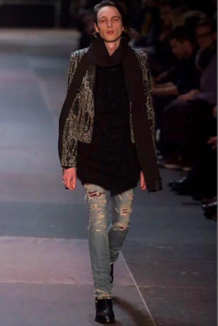 13aw SAINT LAURENT PARISエディ期 モヘアマフラー