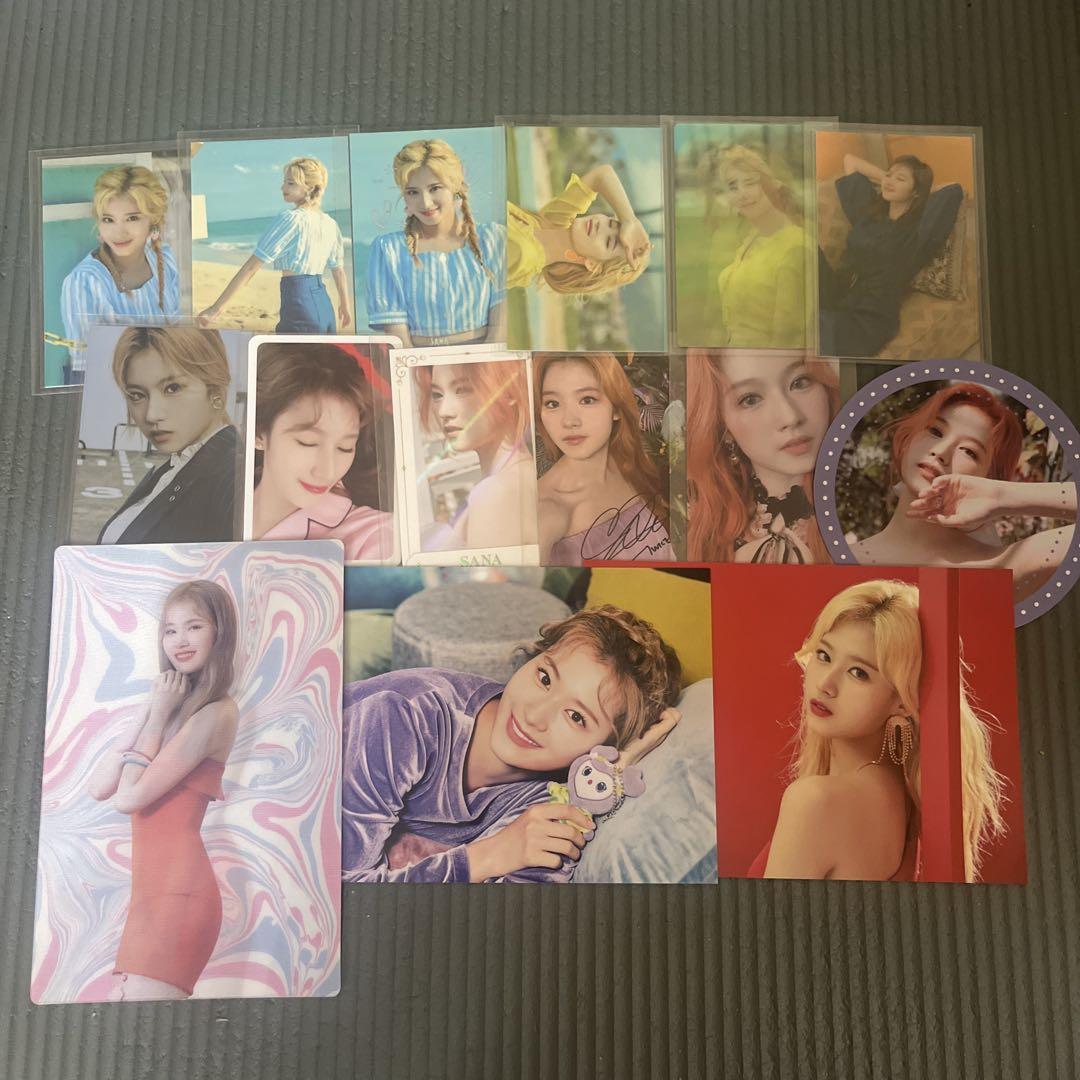 TWICE サナ トレカセット ラントレセット コースター CD - メルカリ