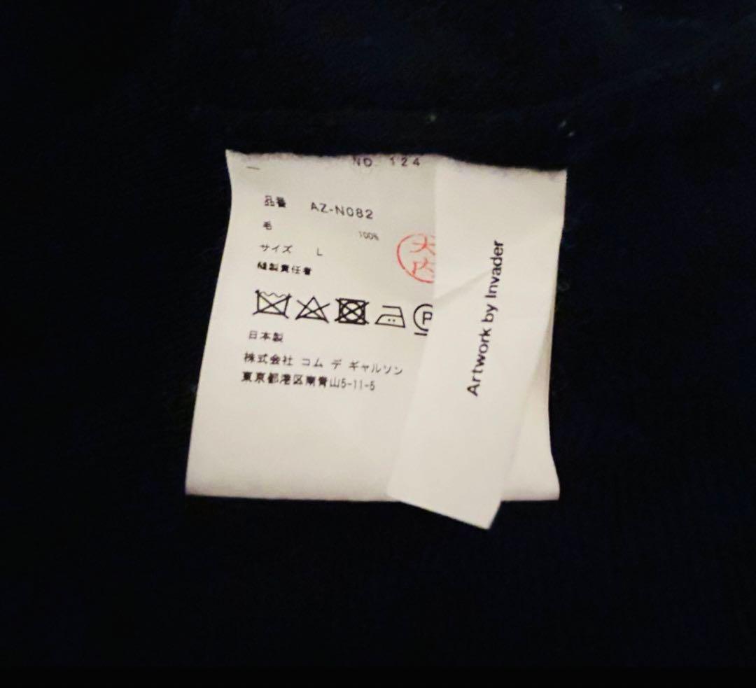 play Comme des Garçons Xインベーダーセーター Ｌ黒