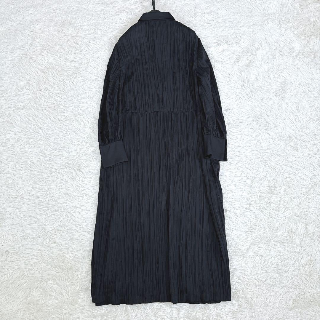 完売品ADORE アドーアFLOWINGプリーツワンピースブラック