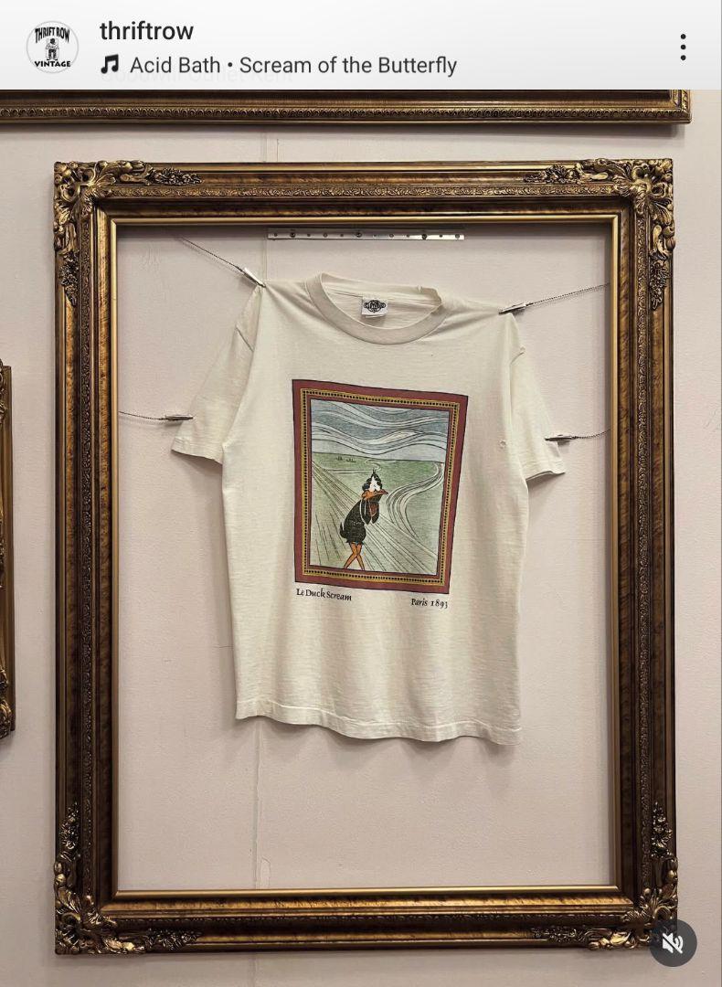 90s USA製　アートパロディ　ムンクの叫び　ルーニーテューンズ　Tシャツ