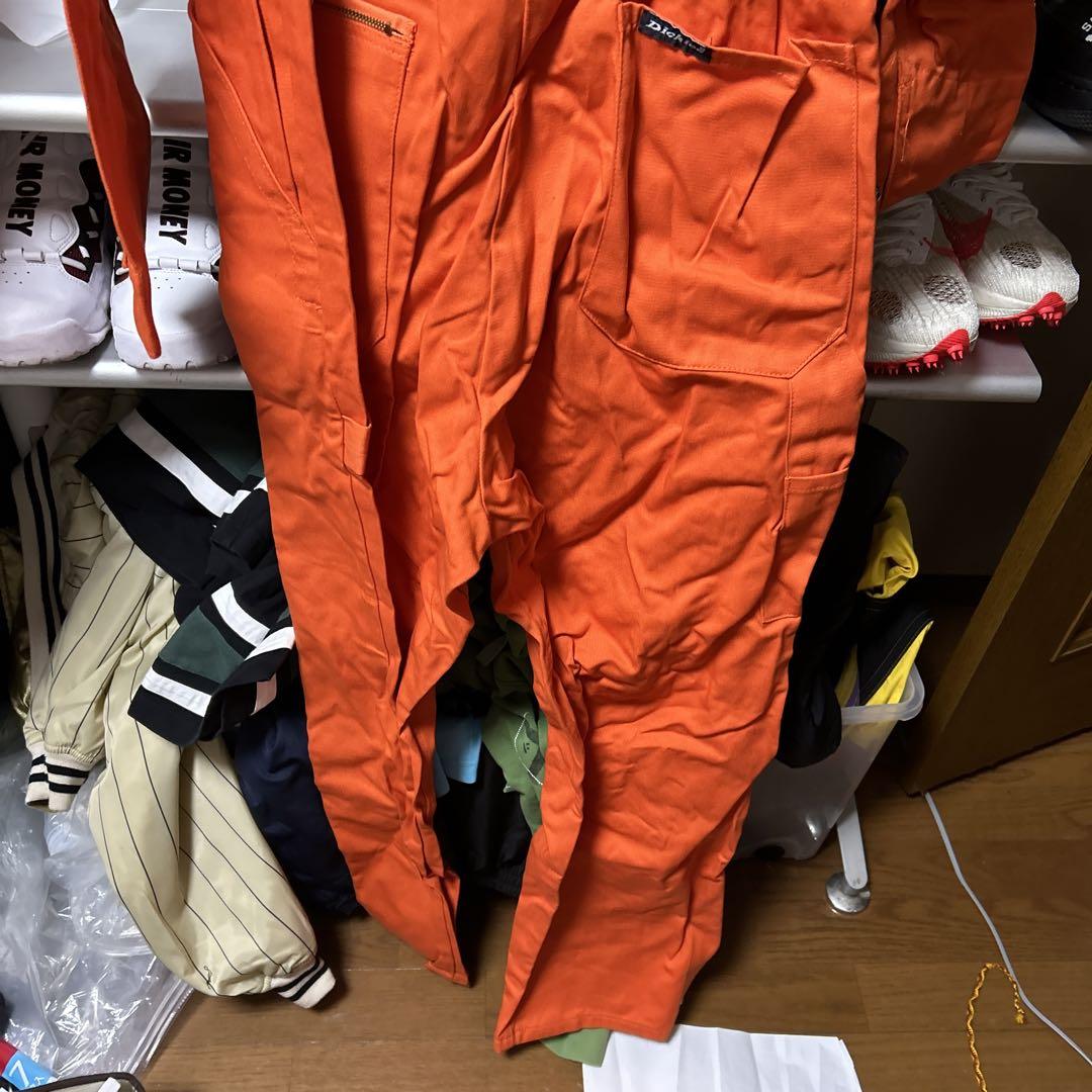 ディッキーズ つなぎ オレンジ