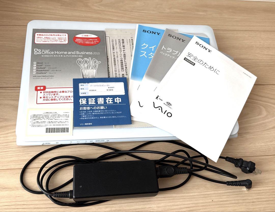 SONY VAIO ノートパソコン　VPCCB38FJ/W