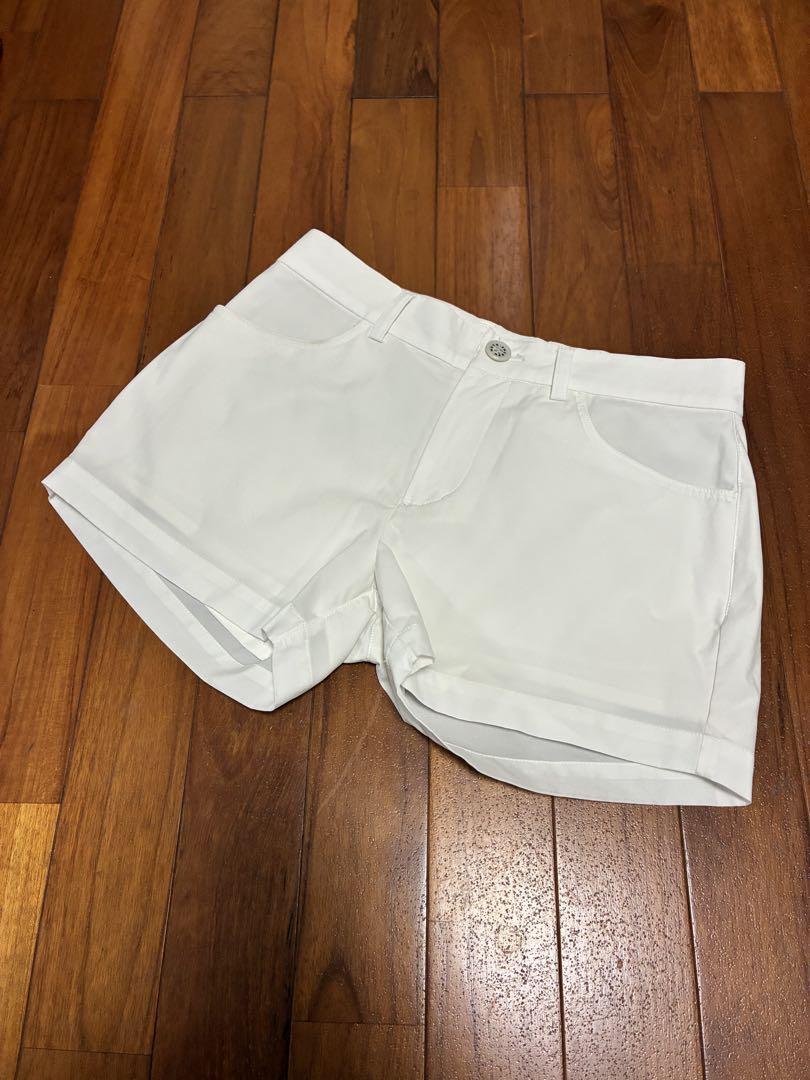 MUTA MARINE 蛍光イエローモックネックシャツと白ショートパンツセット