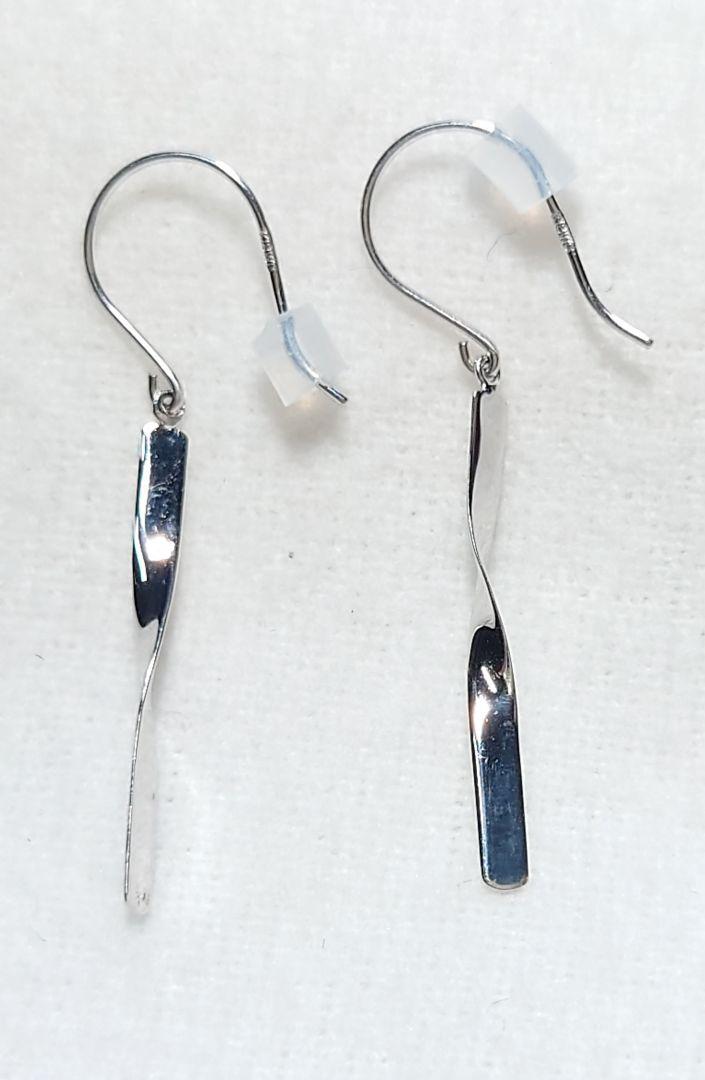贈り物 地金！ K18WG 30.7㎜ ピアス（268156） アクセサリー アクセサリー