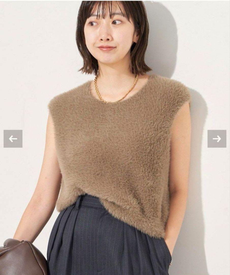 plage ノースリーブニット
