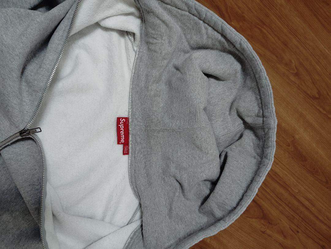 SUPREME グレー フルジップパーカー