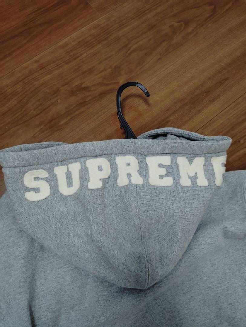 SUPREME グレー フルジップパーカー