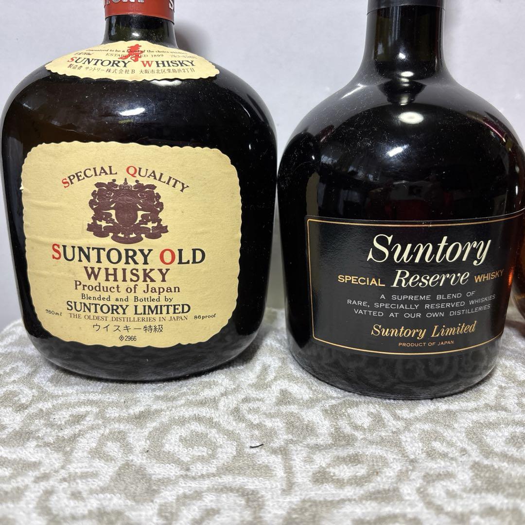 サントリーオールド760ml・リザーブ750ml、スーパーニッカ￼700ml